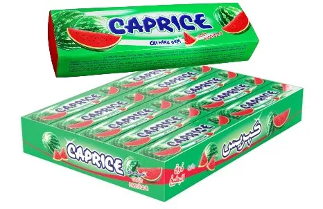CAPRICE Chewing Gum PASTEQUE 20 paquets de 5 Tablettes