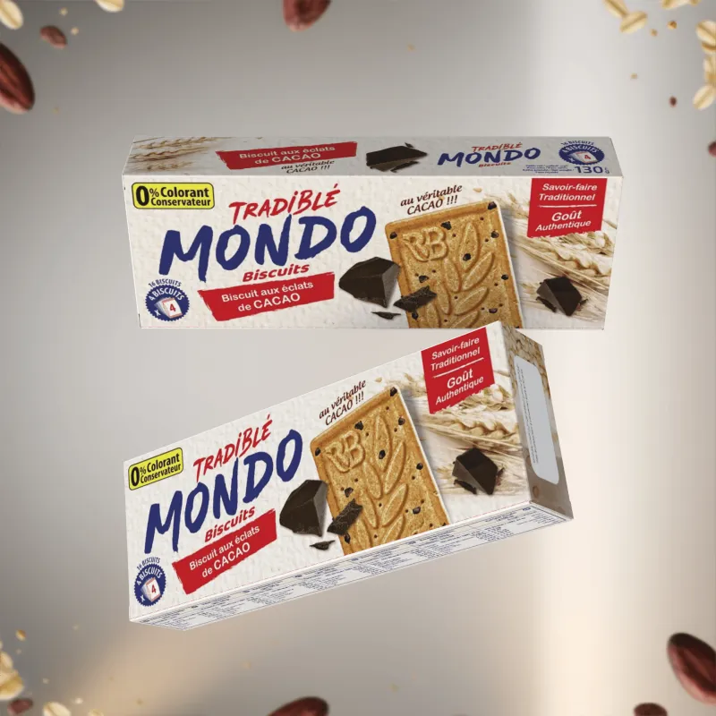MONDO Biscuits aux éclats de CACAO 160G
