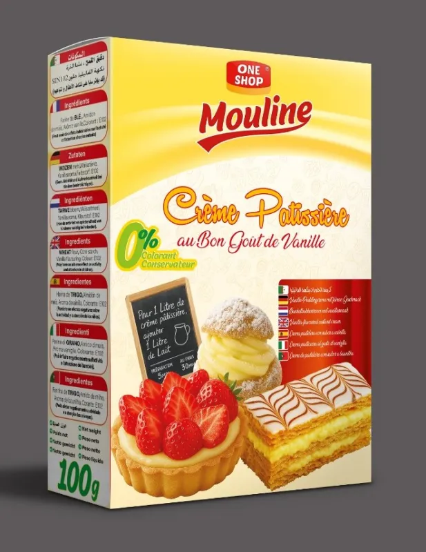 Préparation Crème Pâtissière Goût Vanille 100g