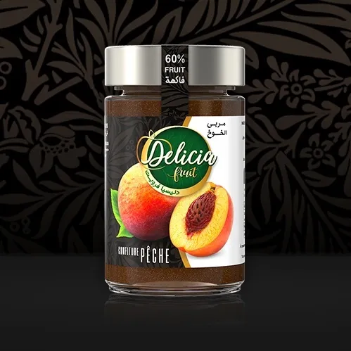 Délicia Confiture de Peche 60% Fruit 380g