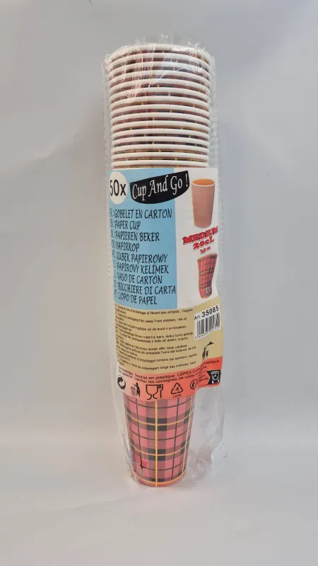 Gobelets Carton 7,5oz   20cL x50
