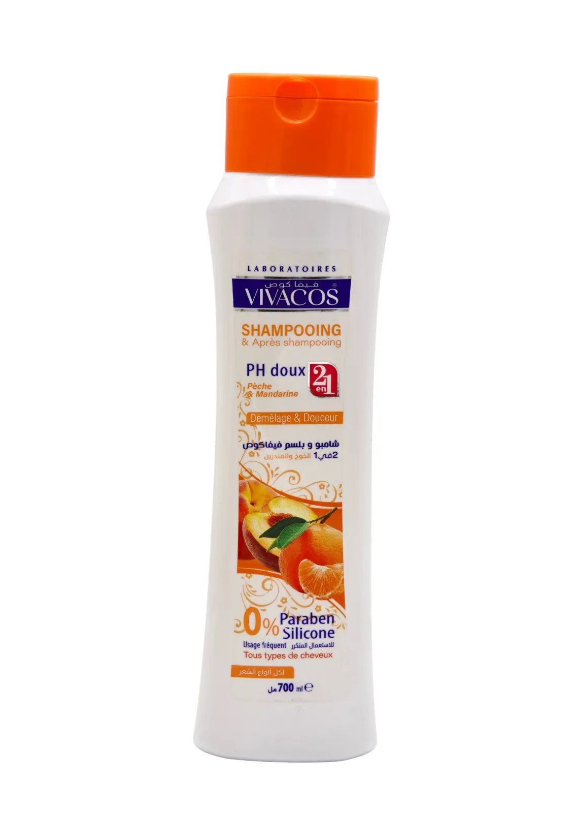 SHAMPOOING 2EN1 250ML PECHE-MANDARINE