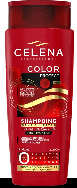 SHAMPO CELENA 300mL CHEVEUX COLORES
SANS SULFATES