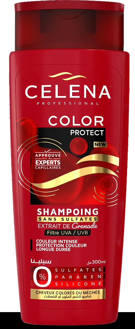 SHAMPO CELENA 300mL CHEVEUX COLORES
SANS SULFATES