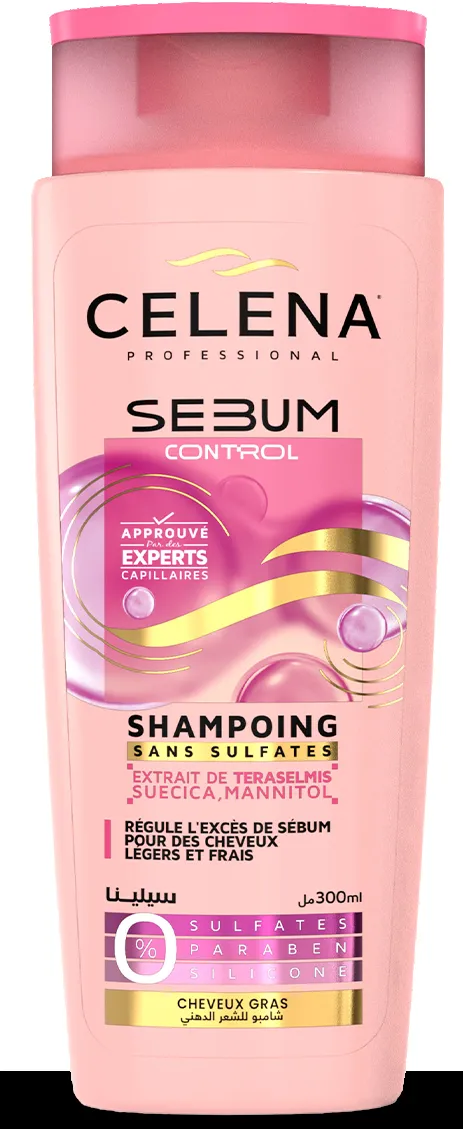 SHAMPO CELENA 300mL CHEVEUX GRAS
SANS SULFATES