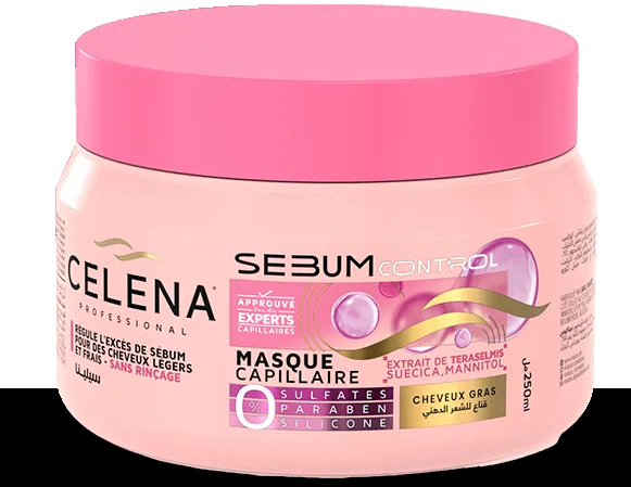 MASQUE CELENA 250mL CHEVEUX GRAS
SANS SULFATES