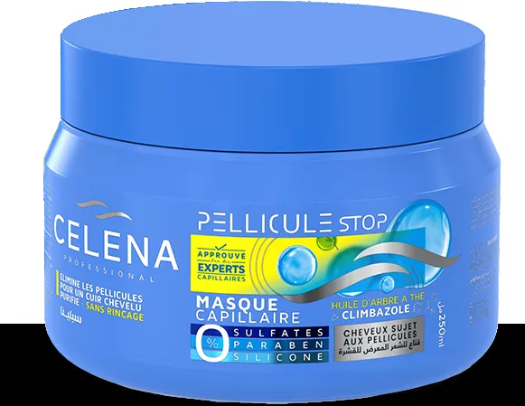 MASQUE CELENA 250mL ANTIPELLICULAIRE
SANS SULFATES