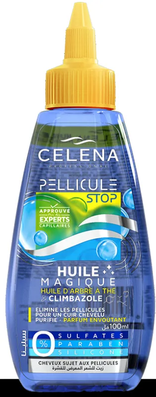 HUILE CELENA 100mL  ANTIPILLICULAIRE
SANS SULFATES
