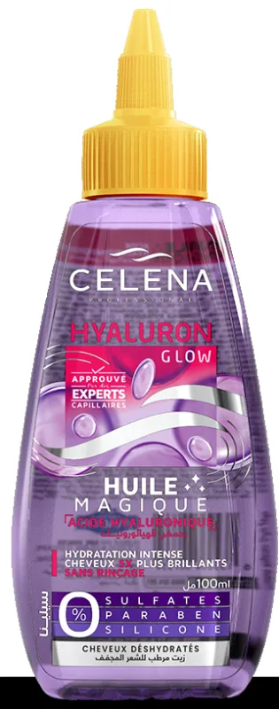 HUILE CELENA 100mL ACIDE HYALURONIQUE
SANS SULFATES