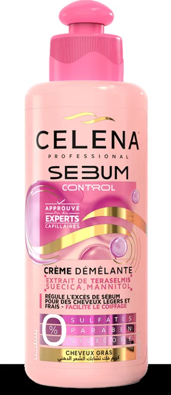 CREME DEMELANTE CELENA 200mL CHEVEUX GRAS
SANS SULFATES